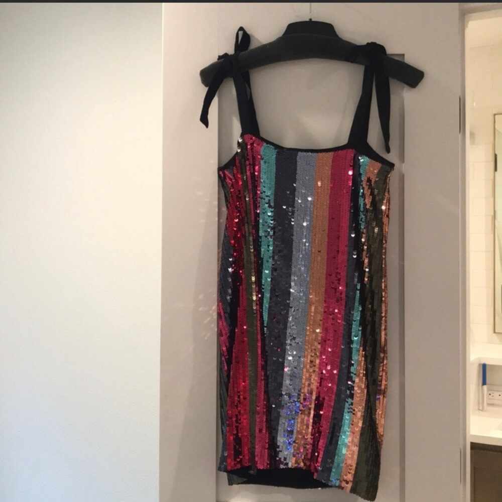 NWT Tanya Taylor Erykah Sequined Mini Dress Size 0 - Picture 4 of 7